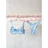 Heart Embroidered Bra Set