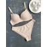 Knit Pattern Light Support Bra Set