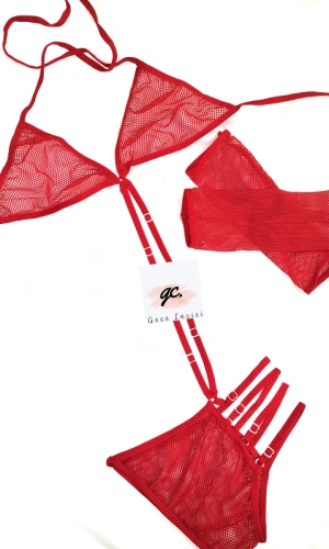 Kırmızı Eldivenli Fileli Takım