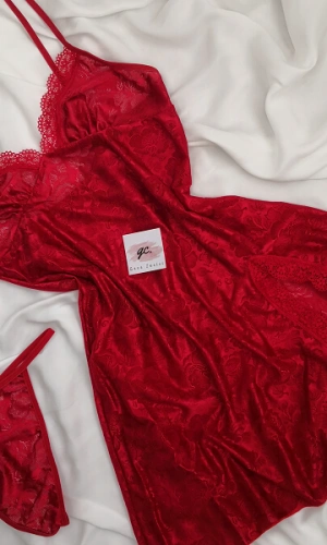 Likralı Gecelik Takım