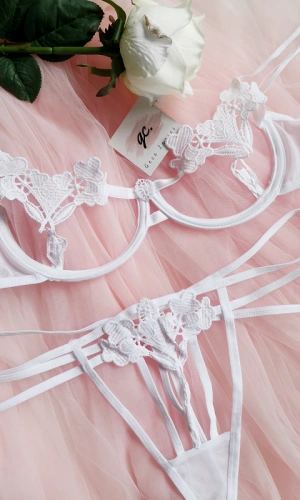Guipure Bra Set