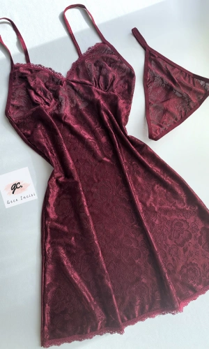 Likralı Gecelik Takım