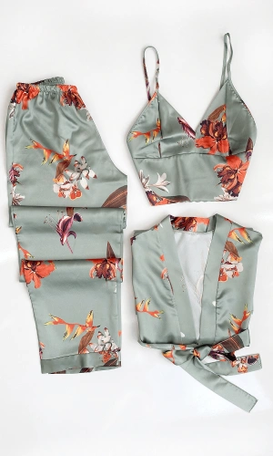 Floral Dressing Gown Set