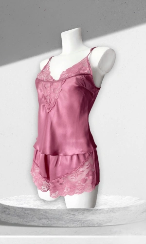 Lace Detailed Shorts Set