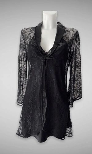 Lace Robe Nightgown Set