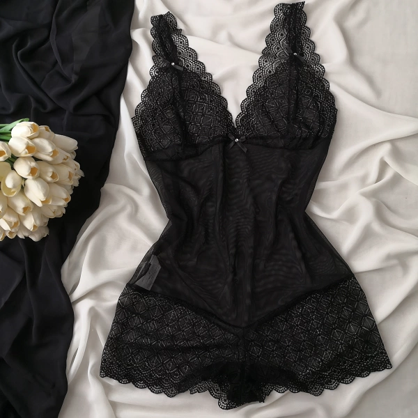 Black Lace Bodysuit