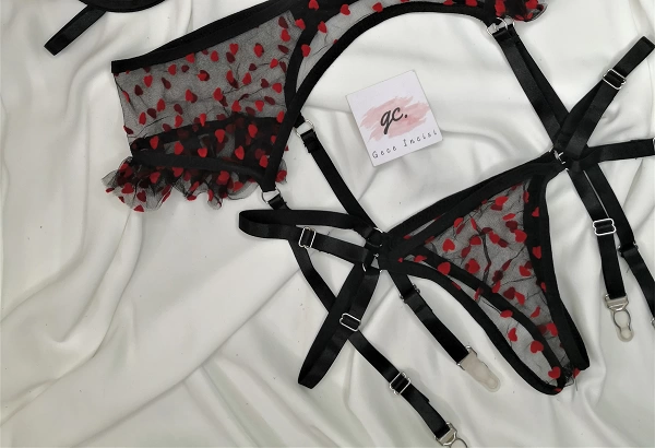 Heart Garter Set