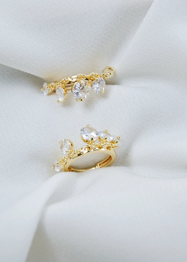 5 Stone Earrings