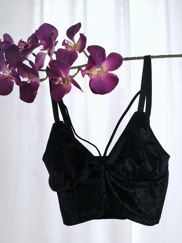 Corded Velvet Bralet Set