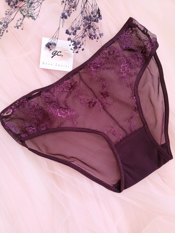 Purple Supported Bralet Set