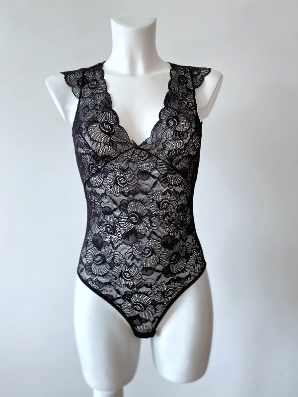 Lace Bodysuit(With Snaps)