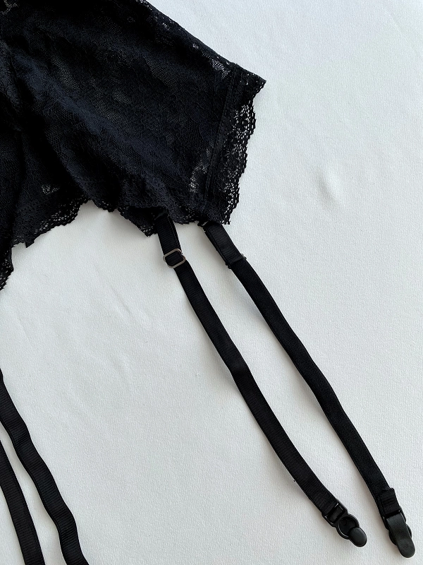 Black Garter Set
