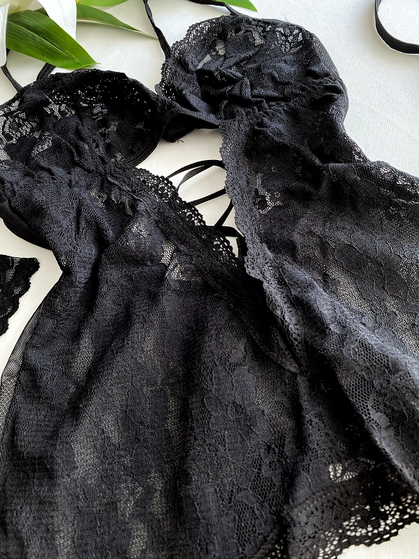 Black Garter Set