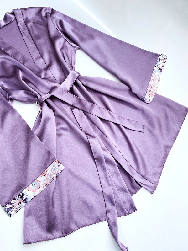Satin Nightgown - Dressing Gown Set