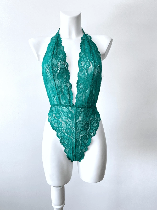 Green Lace Bodysuit