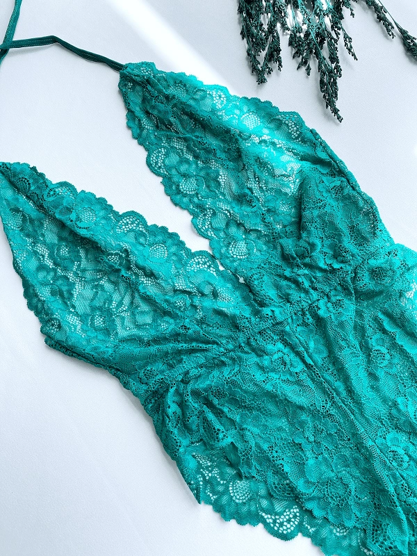 Green Lace Bodysuit