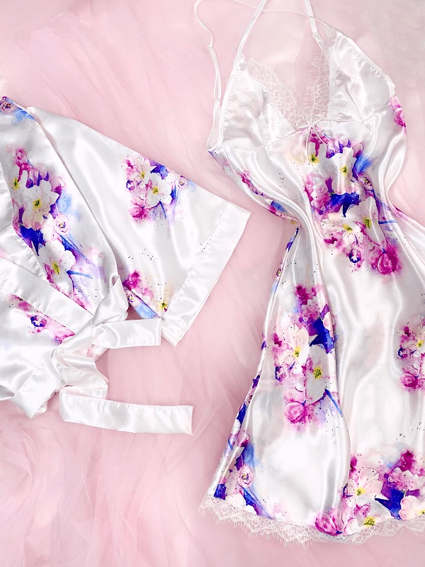 Butterfly Nightgown - Dressing Gown Set