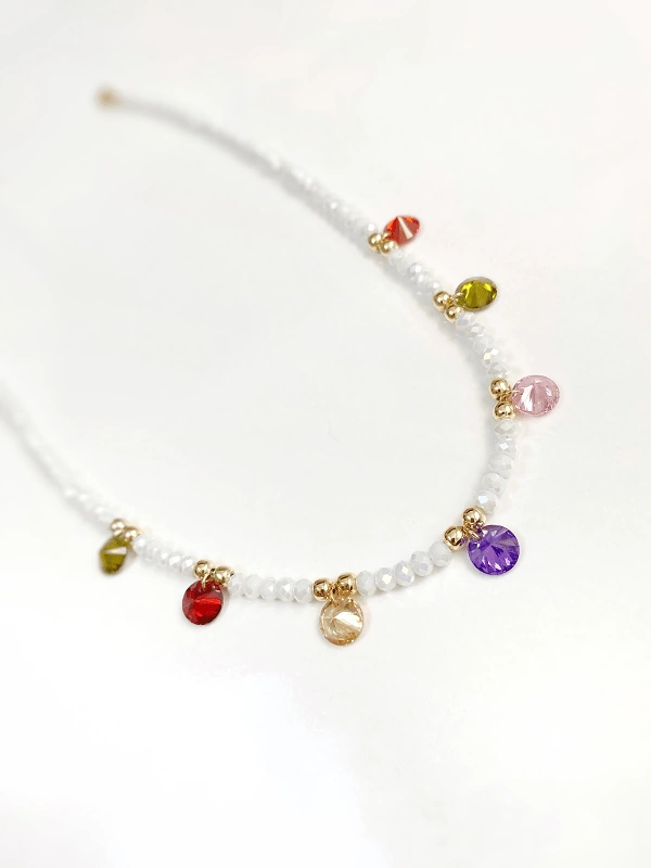 Colorful Stone Bead Necklace