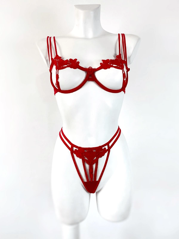 Guipure Bra Set