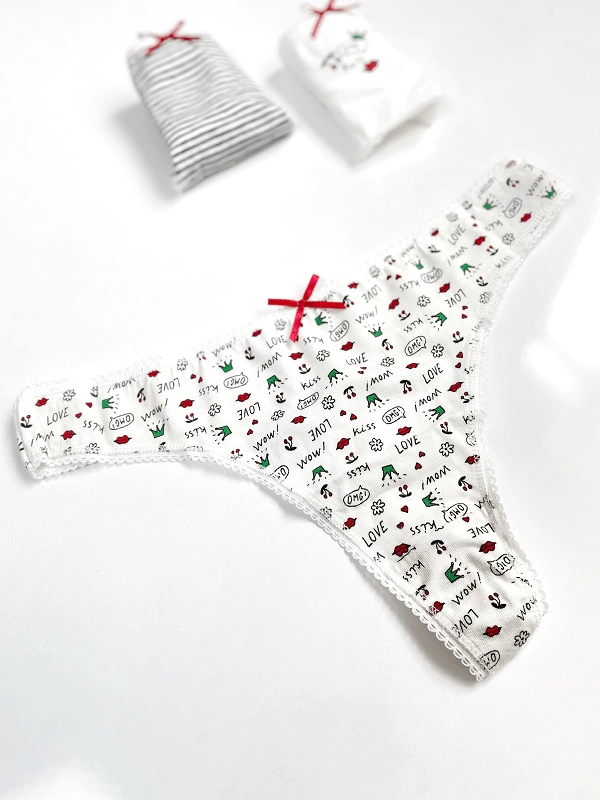 3 Pack Cotton Thong