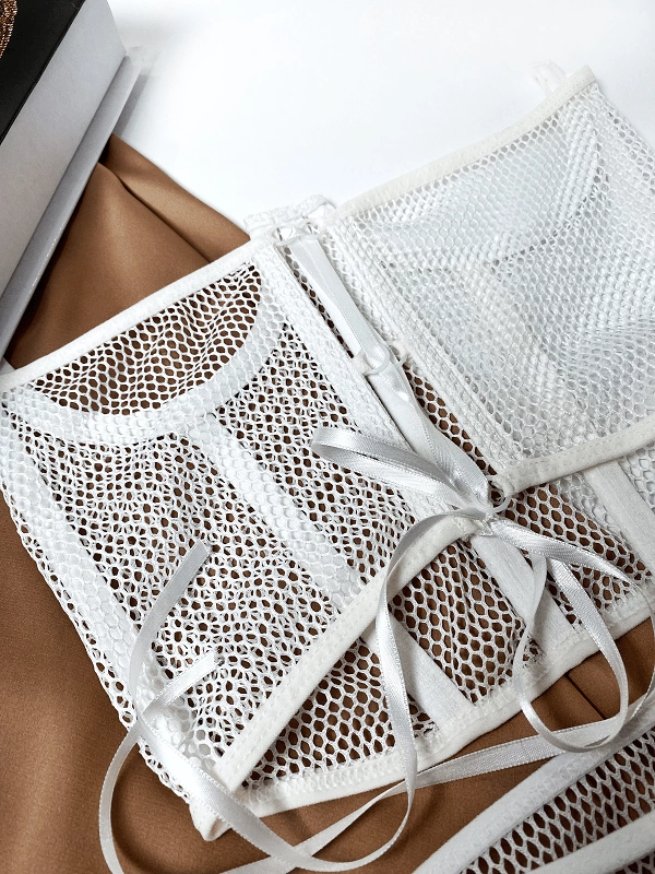 Mesh Bustier Set