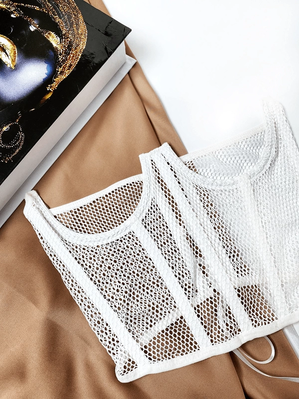 Mesh Bustier Set