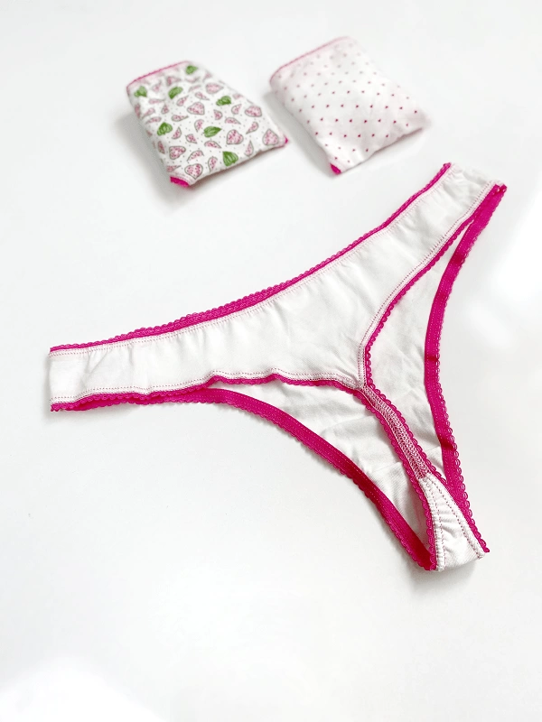 3 Pack Cotton Thong