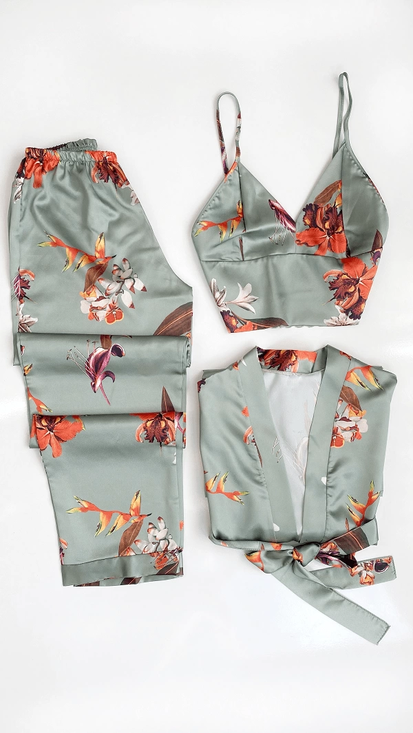 Floral Dressing Gown Set