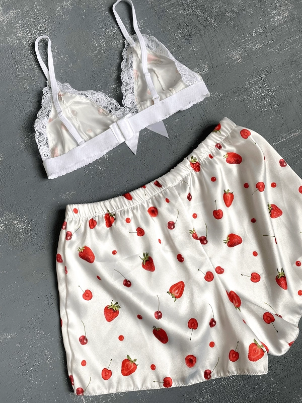Strawberry Shorts Set