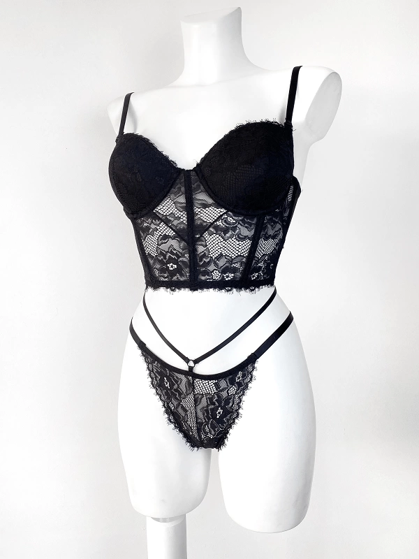 Lace Bustier Set