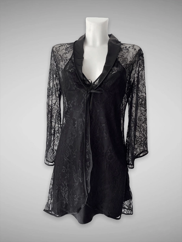 Lace Robe Nightgown Set