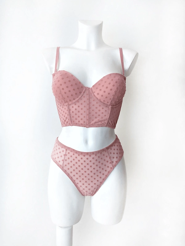 Polka Dot Bustier Set