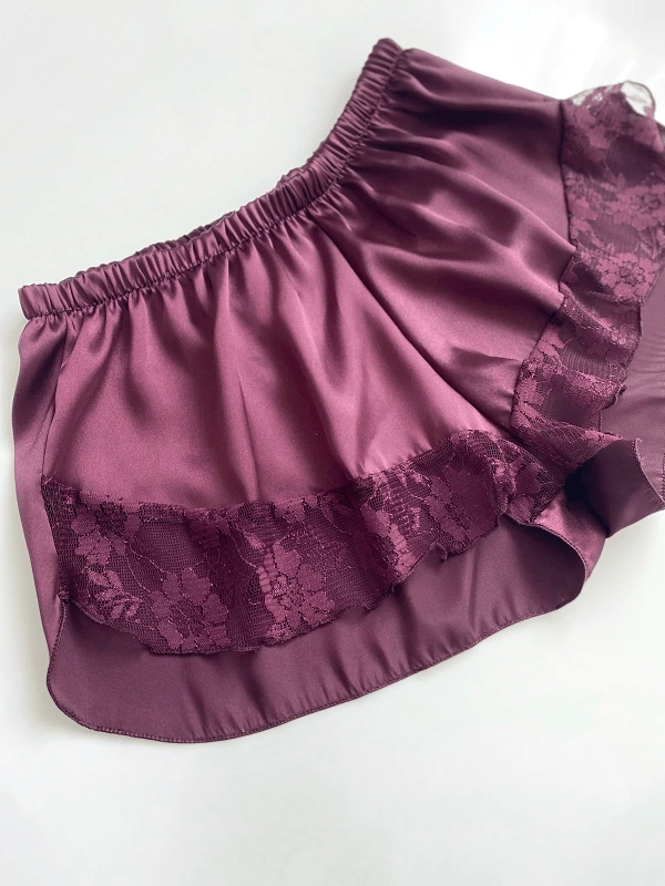 Satin Shorts Set