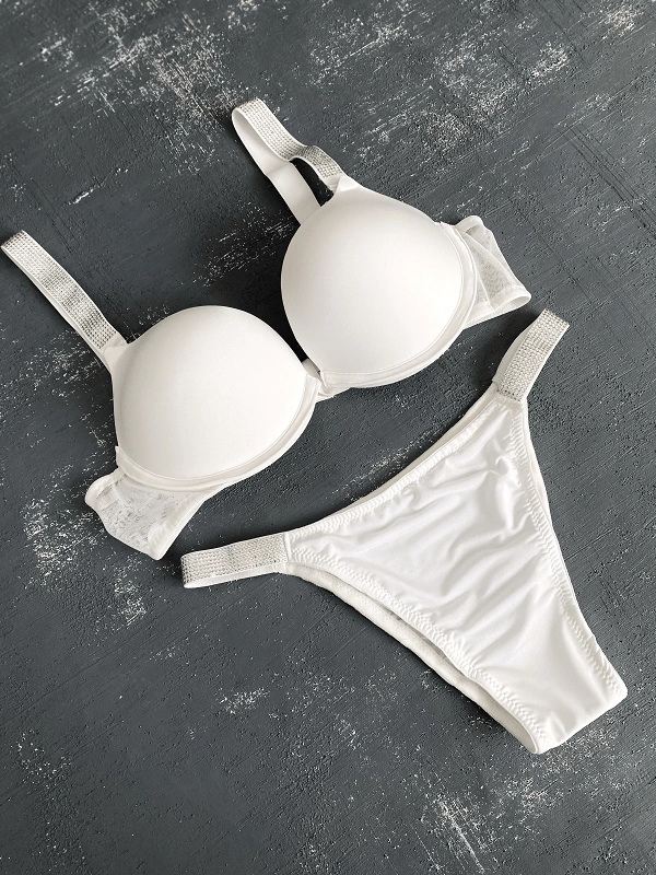 Stone Supported Bra Set
