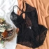 Elegance Black Lace Bodysuit