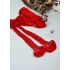 Kırmızı Fileli Külotlu Çorap