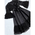 Tulle Frill Detailed Satin Dressing Gown