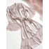 Tulle Frill Detailed Satin Dressing Gown