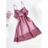 Tulle Detailed Satin Nightgown