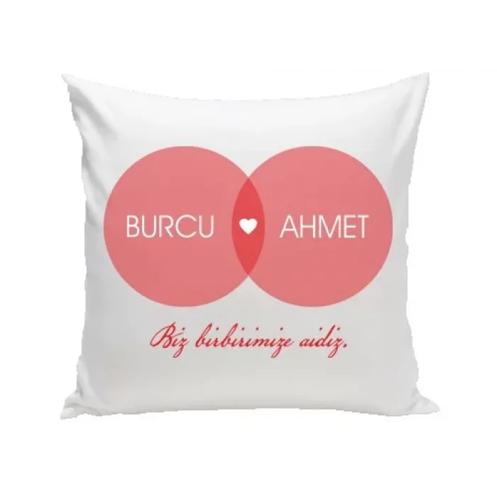 Biz Birbirimize Aidiz Kare Yastık