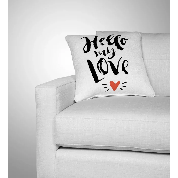 Hello My Love Tasarımlı Yastık