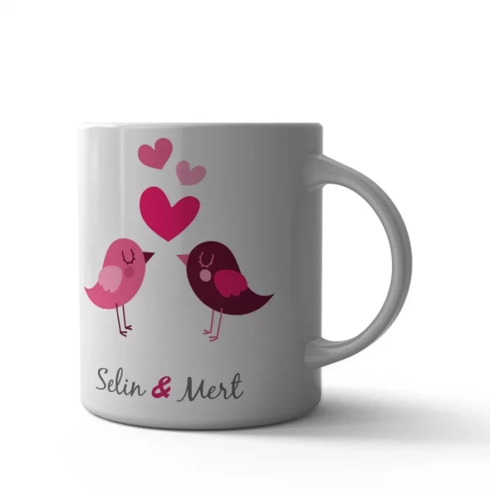 Sevgili Kuşlar Kupa Bardak