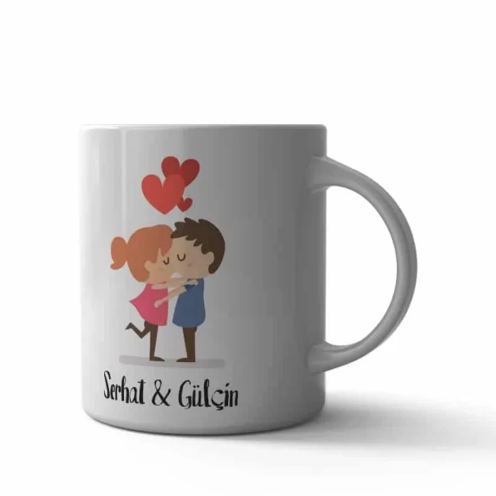 Sevgili Karikatür Kupa Bardak