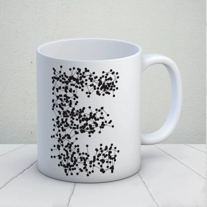 Harf Tasarımlı Kişiye Özel Kupa