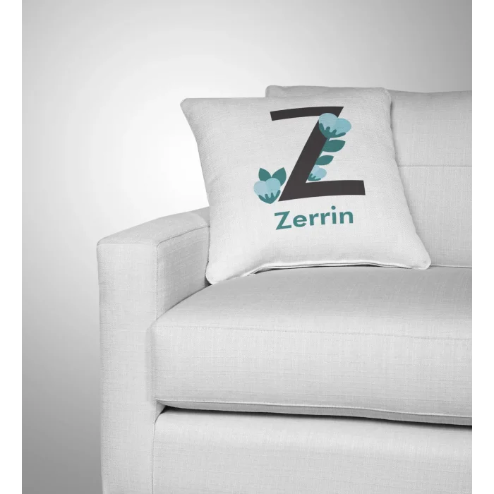 Harf Tasarımlı Kişiye Özel İsimli Yastık