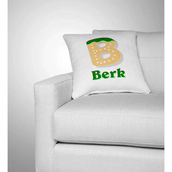 Harf Tasarımlı Kişiye Özel İsimli Yastık