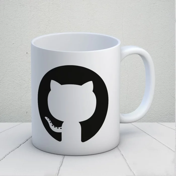 Github Tasarımlı Kupa Bardak