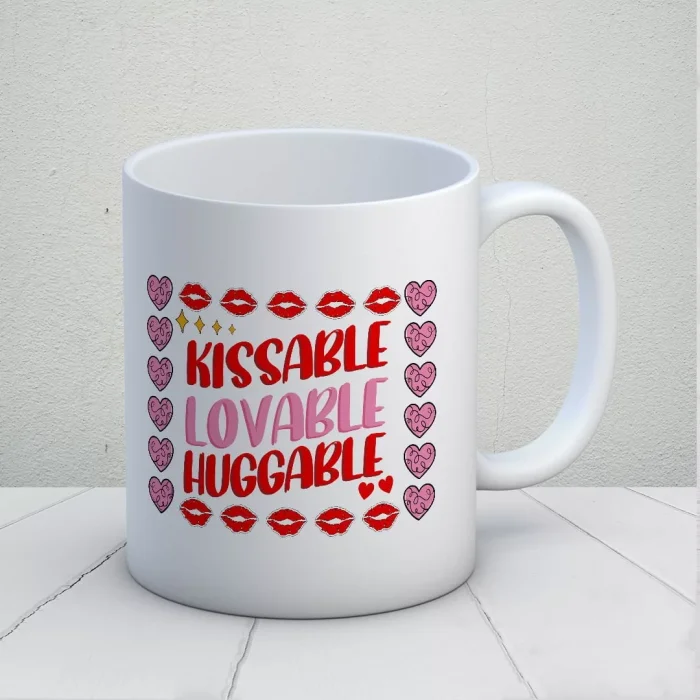 Kissable Lovable Huggable Kupa Bardak