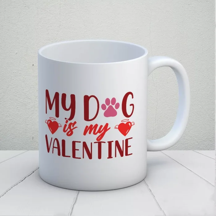 My Dog is My Valentine Kupa Bardak