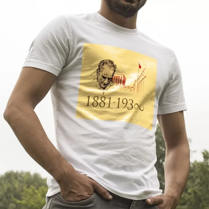 Atatürk Anıtkabir 1881-1938 Beyaz Tişört